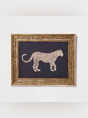10" x 8" Cheetah Framed Wall Art Canvas - Threshold™ with Studio McGee